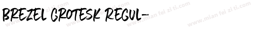 Brezel Grotesk Regul字体转换